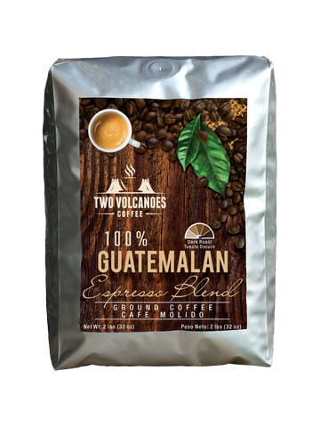 Dark Roast, Ground Coffee, Espresso Blend - 2 lbs